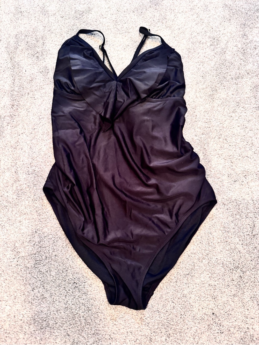 Black Maternity One-Piece Swimsuit